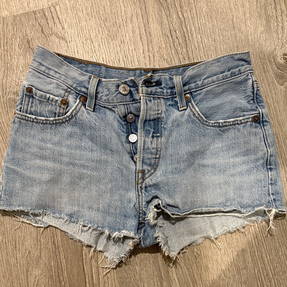 Denim Blue Women Shorts Levi’s 501